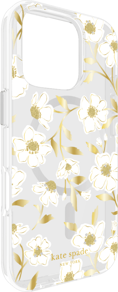 Fashion meets protection with the Kate Spade Protective Prints MagSafe series case, combining style with an impressive 12 ft drop protection and MagSafe compatibility.