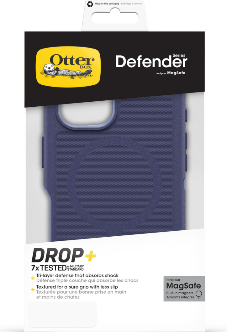 The OtterBox Defender Series Pro with MagSafe is the toughest case providing rugged protection against harsh drops. Equipped with MagSafe magnets and non-slip texturing.