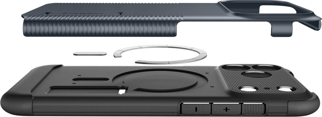 Spigen - Slim Armor MagFit Case Metal Slate for iPhone 17 Pro