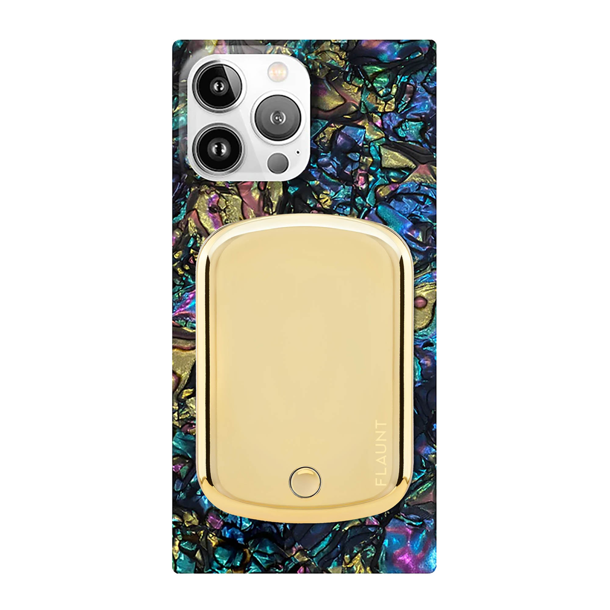 <p>The FLAUNT 5,000mAh Wireless MagSafe Battery Pack in Metallic Gold delivers sleek, magnetic charging with a slim design and LED battery indicator.</p>