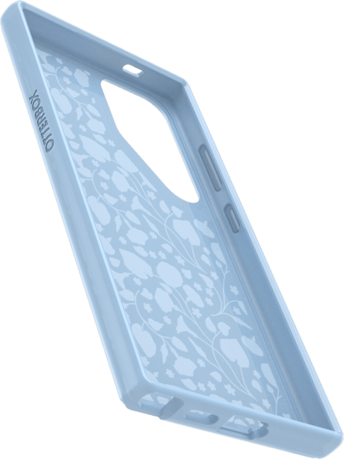 Samsung Galaxy S24 Ultra 5G Otterbox Symmetry Clear Series Case - Blue (Dawn Floral)