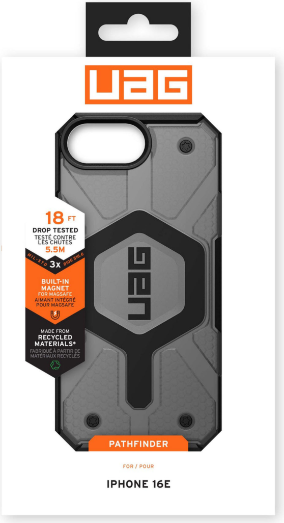 Designed with action and adventure in mind, the UAG Pathfinder Clear case with MagSafe provides serious protection with a modern classic look.