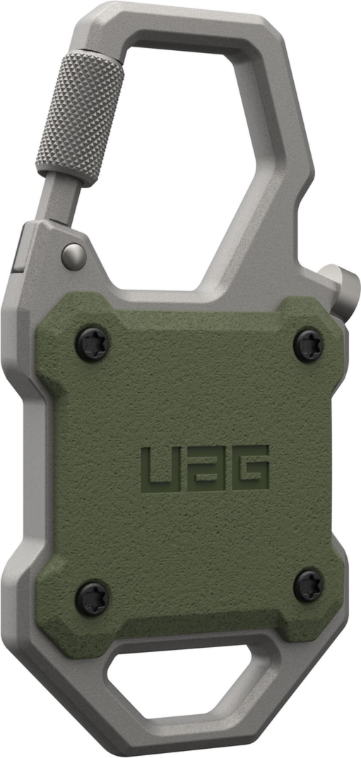 Urban Armor Gear (UAG) - Monarch Case for Apple AirTag - Olive Drab and Silver