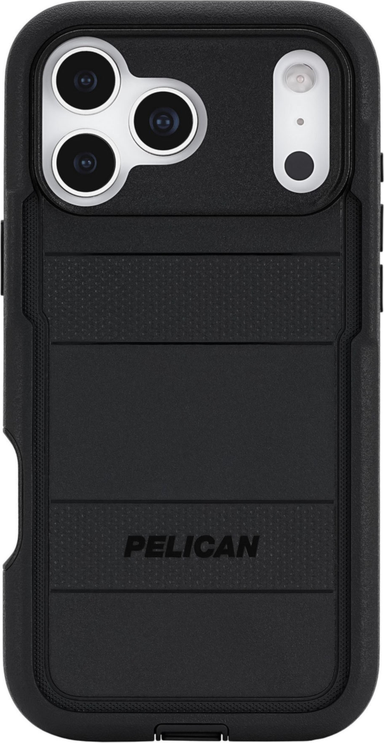 Pelican - Coque MagSafe Voyager avec étui ceinture pour Apple iPhone 17 Pro Max - Noir