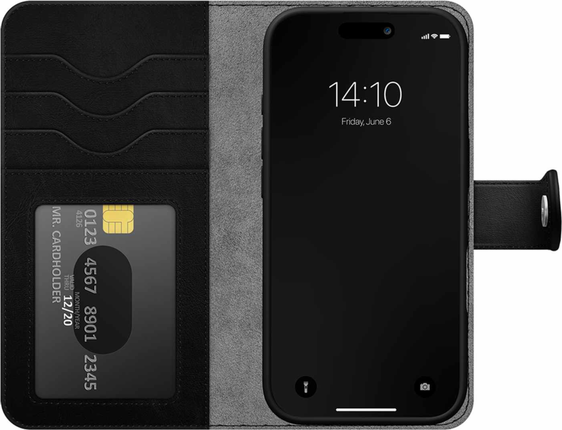 Ideal of Sweden - Étui Magnet Wallet MagSafe noir pour iPhone 18 Pro Max/17 Pro Max
