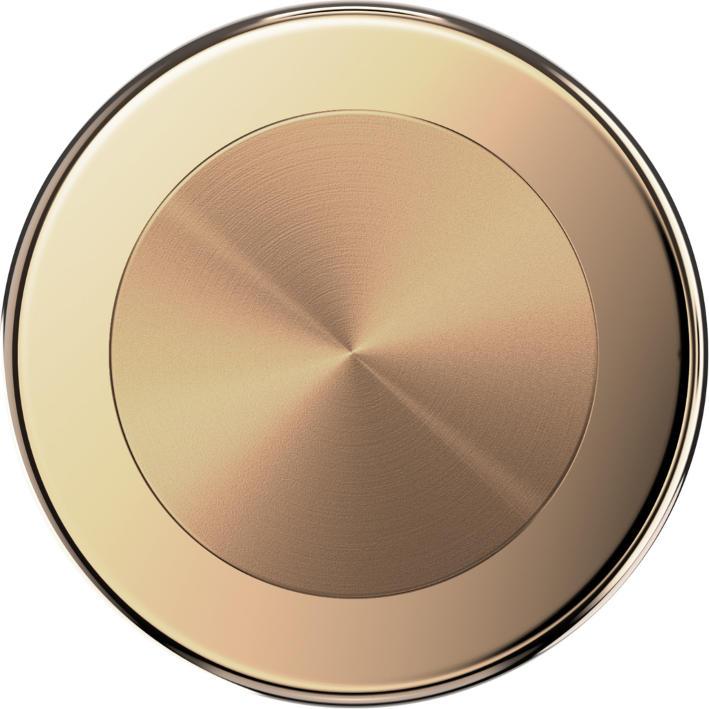 PopSockets - MagSafe PopGrip - Aluminum Radial Gold