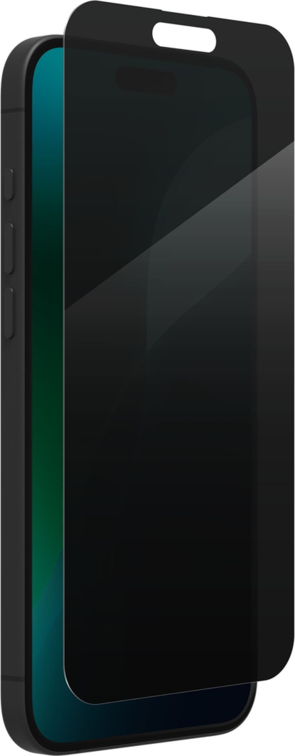 ZAGG InvisibleShield Glass Elite Privacy pour iPhone 16 Plus/15 Plus - Noir