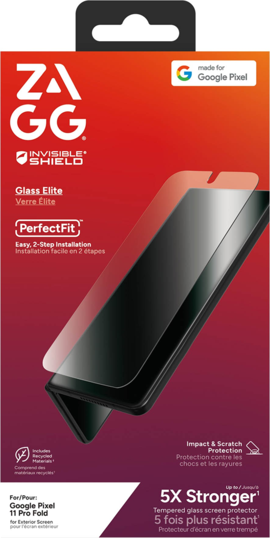 Google Pixel 11 Pro Fold ZAGG InvisibleShield Glass Elite Screen Protector