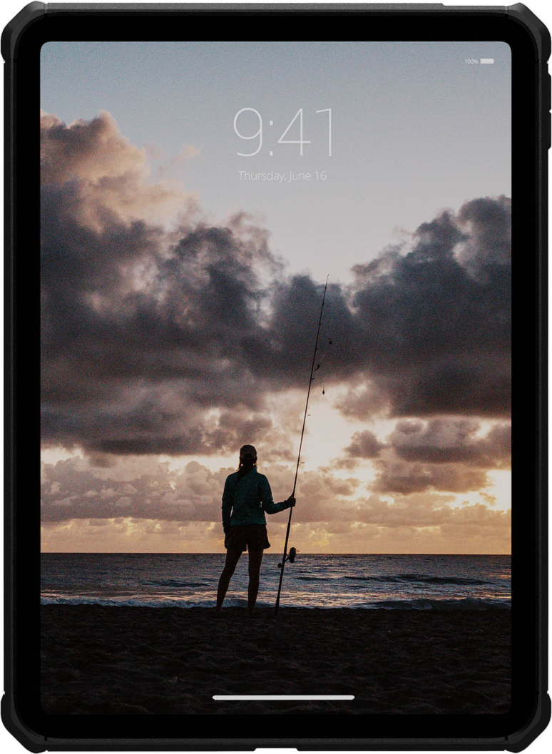 UAG 124495114040 Étui Scout+ avec Béquille Noir pour iPad 11 2025 (11e Gén)/iPad 10.9 2022 (10e Gén)