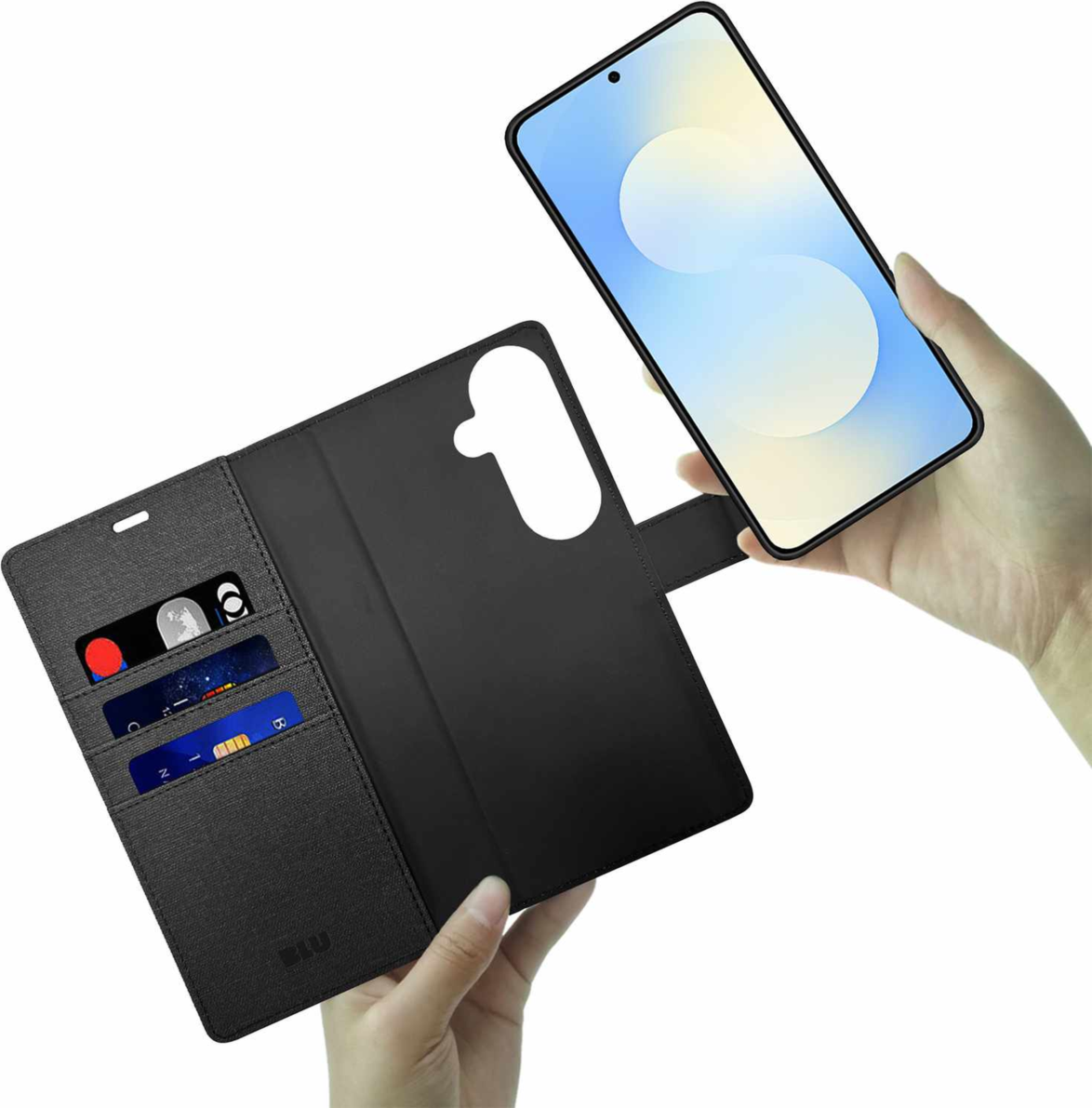 Blu Element BEF21S261 ÉtuiFolio 2-en-1 Noir pour Samsung Galaxy S26