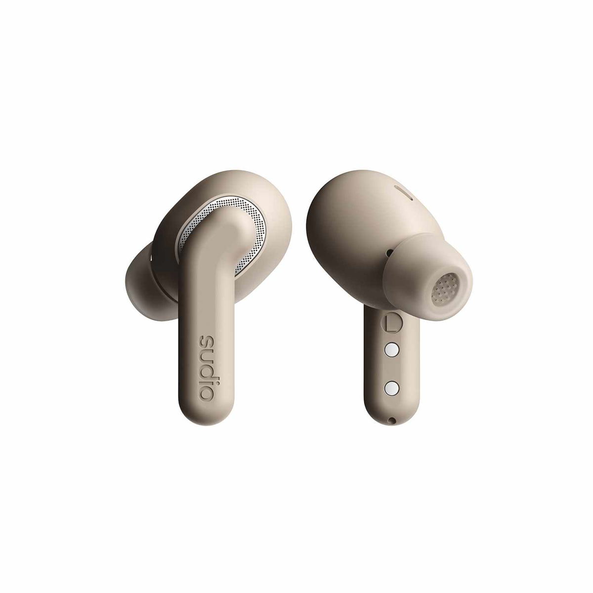 Sudio - Écouteurs sans fil E4 Pro avec réduction active du bruit (ANC) - Couleur Latte