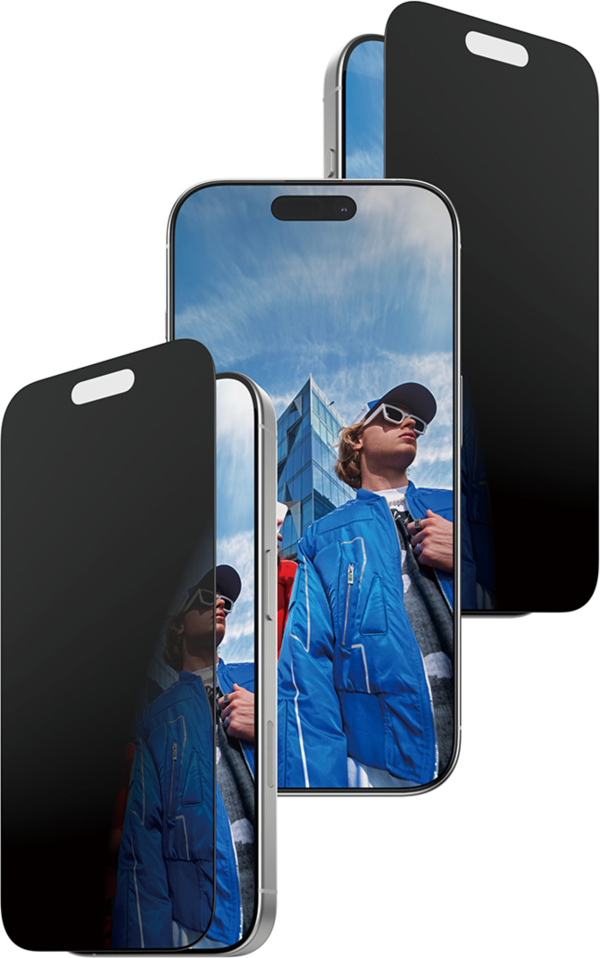 PanzerGlass UWF Protecteur d'écran de confidentialité 2-Voies pour iPhone 17 w/EasyAligner - Noir