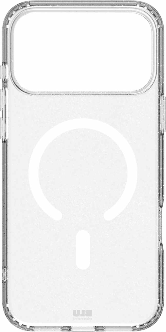 Blu Element - Étui MagSafe DropZone robuste transparent pailleté pour iPhone 17 Pro Max