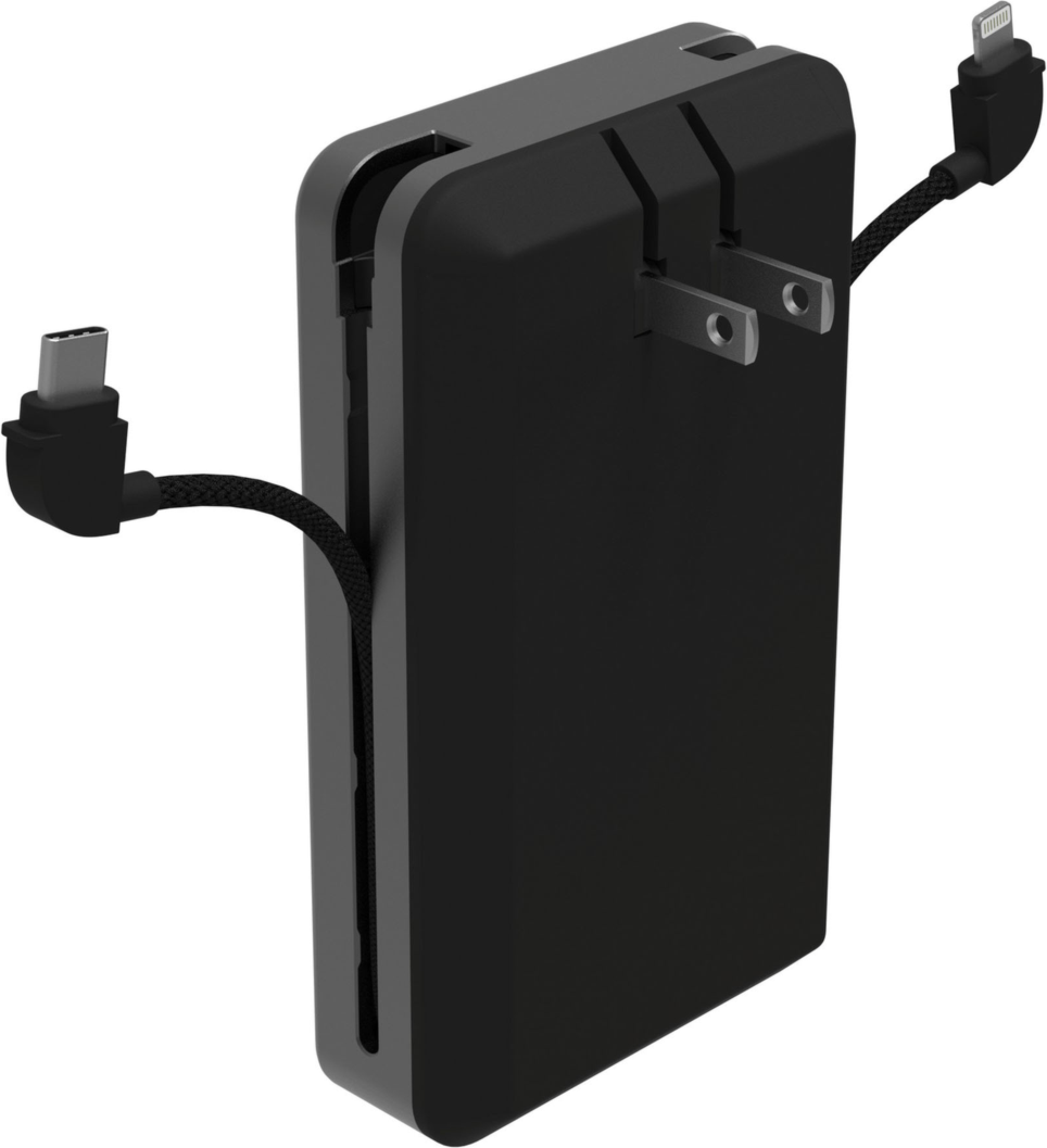 Mophie - Powerstation Plus 2024 Ac Power Bank 10000 Mah - Black