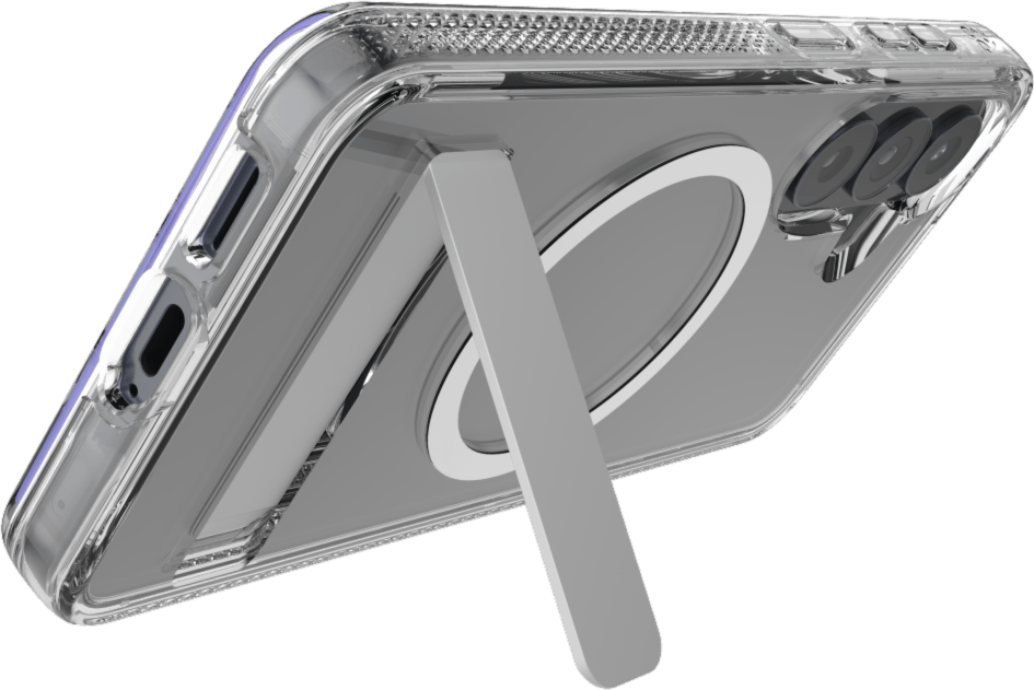 ZAGG - Crystal Palace Snap Case with Kickstand for Samsung Galaxy S26 - Clear