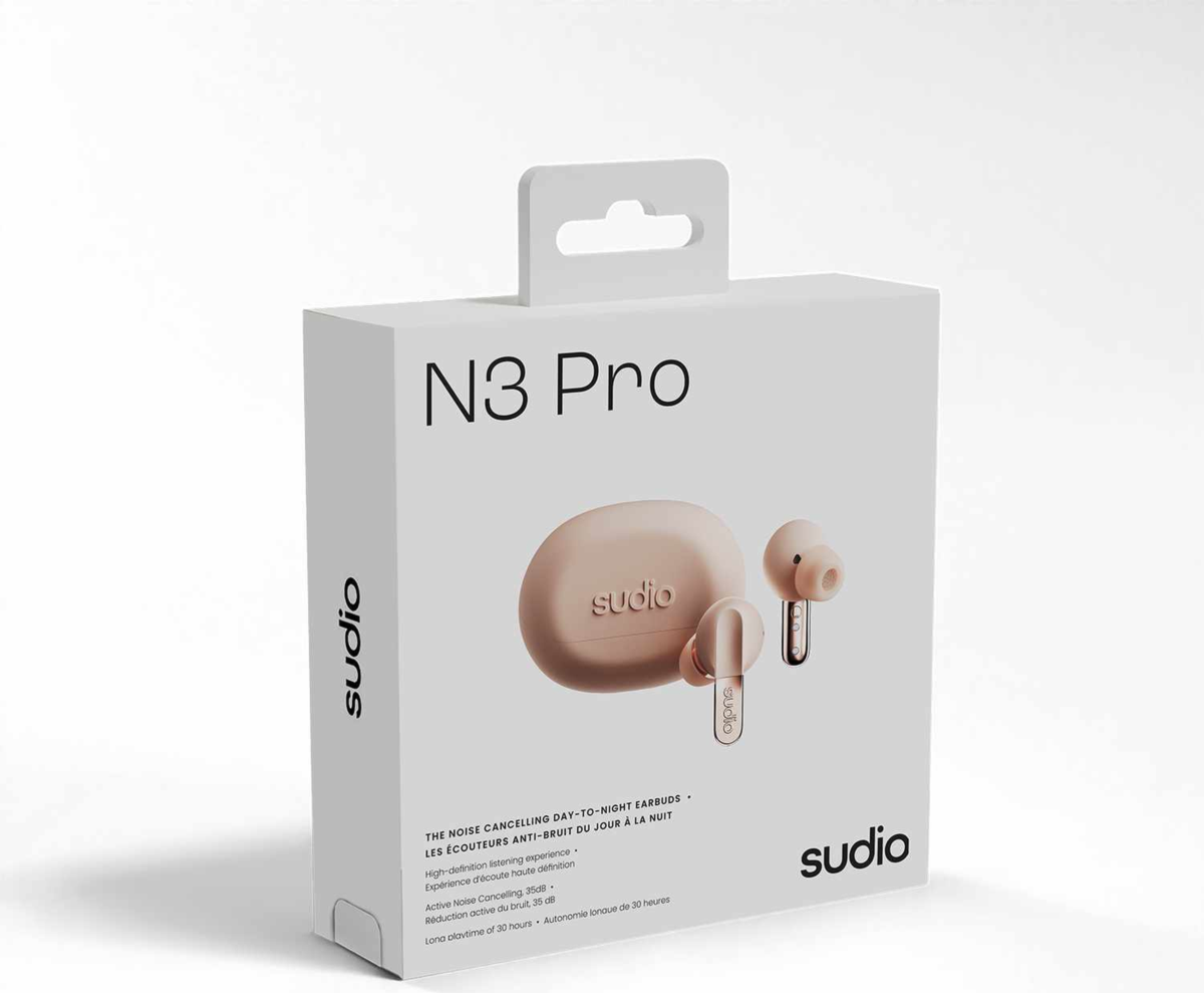 Sudio N3PROPNK Écouteurs sans Fil N3 Pro ANC Rose