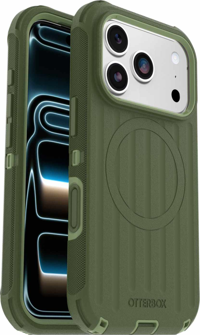 OtterBox - Coque Defender Pro MagSafe Halfwise verte pour iPhone 18 Pro/17 Pro