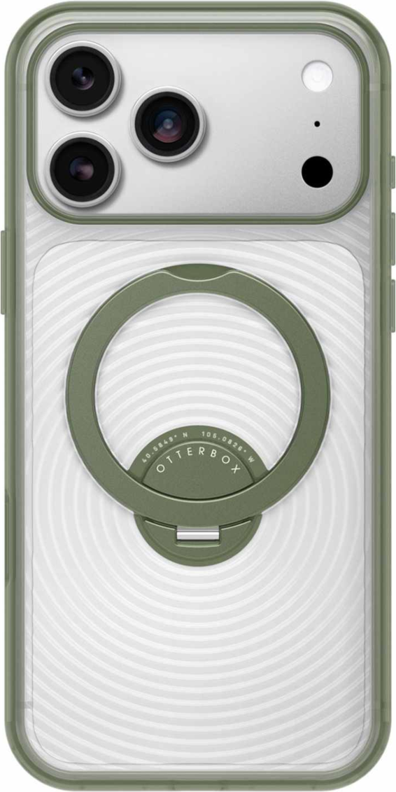 OtterBox - Coque Symmetry Stand MagSafe, couleur Calyx Green, pour iPhone 18 Pro Max/17 Pro Max