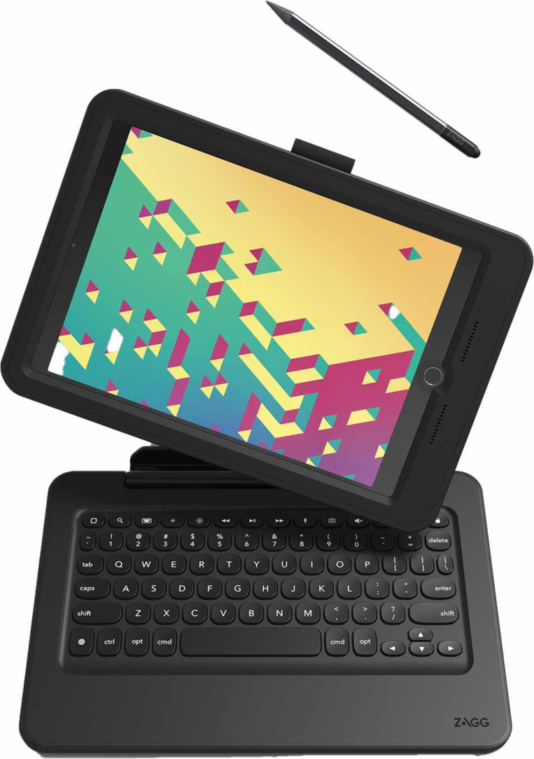 ZAGG - Rugged Pro Connect Keyboard and Case Combo Black for iPad 10.2 2021/10.2 2020/10.2 2019