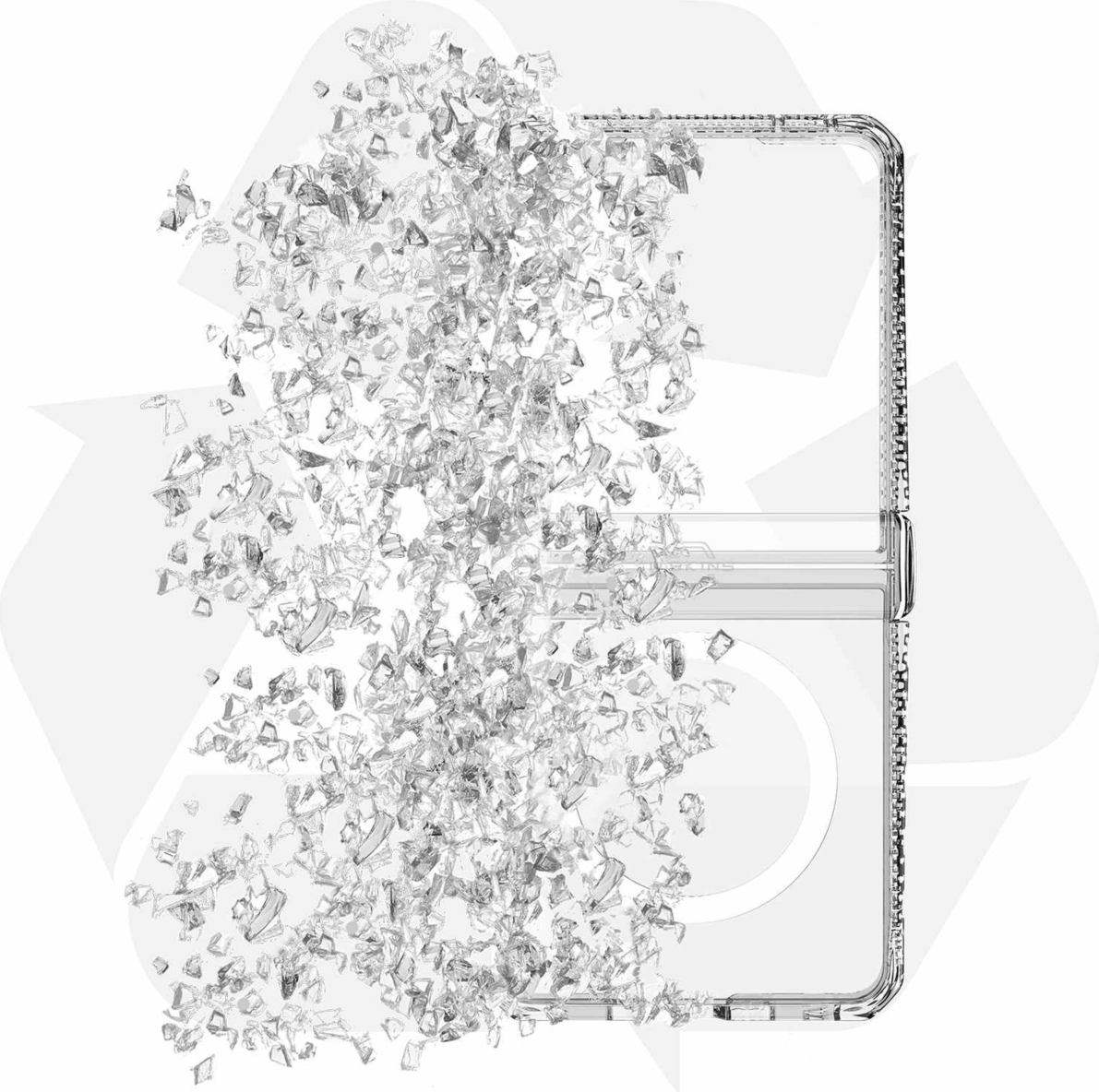 ITSKINS SGB8HIMCLTRSP Étui Hybrid_R Hinge Clear avec Magnets pour Samsung Galaxy Z Flip8