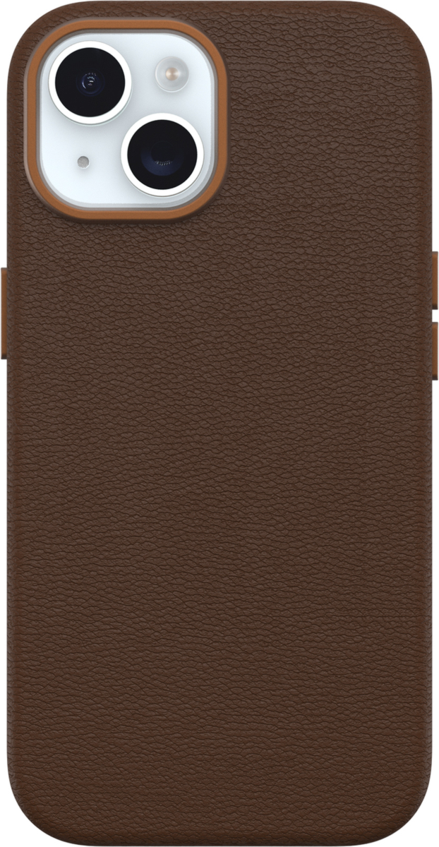 OtterBox - Symmetry Cactus Leather MagSafe Case for Apple iPhone 16 - Rich Adobe