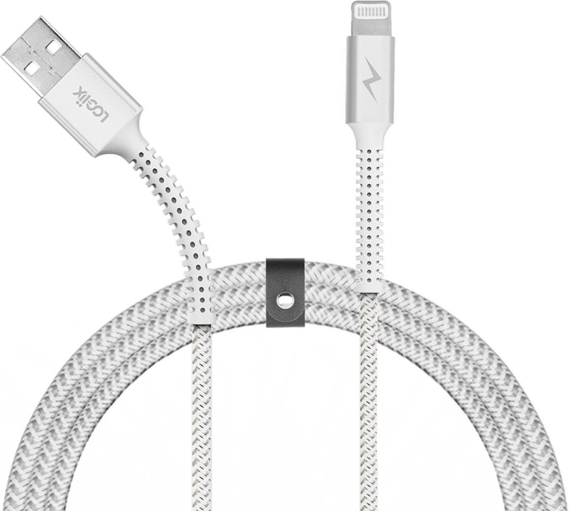 LOGiiX Piston Connect Armour+ 1.5M USB-A to Lightning - White
