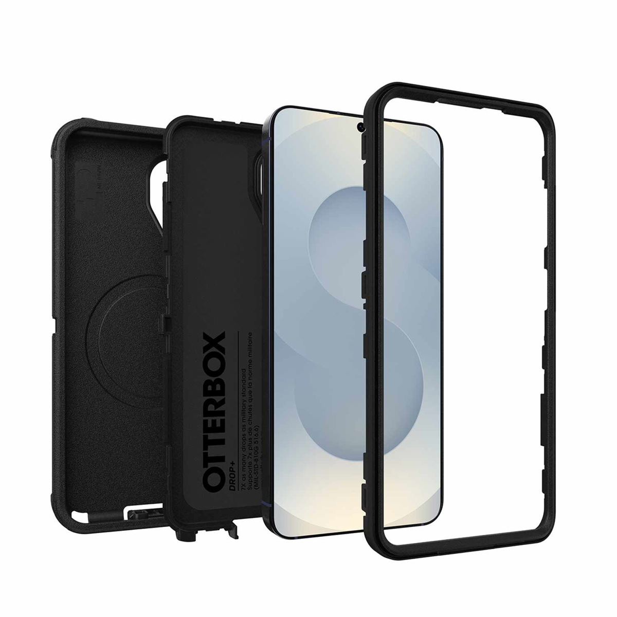 OtterBox - Defender Pro Case w/Magnets and Holster Black for Samsung Galaxy S26+ in Bulk Packaging