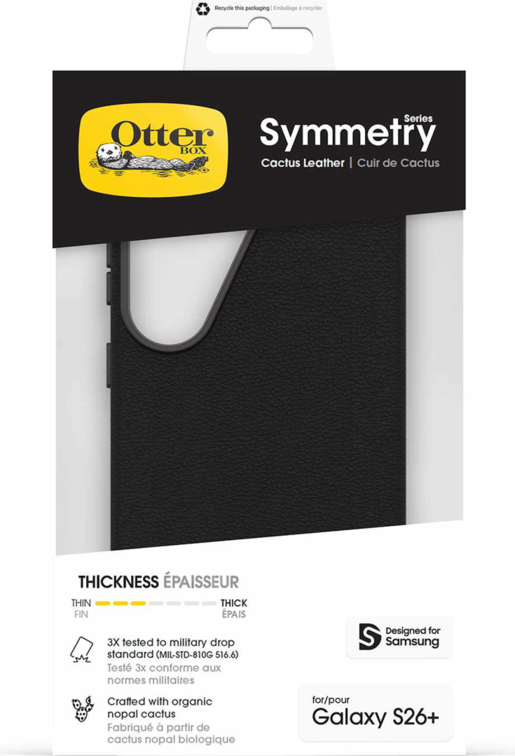 OtterBox - Symmetry Cactus Leather Noir Ash for Samsung Galaxy S26+