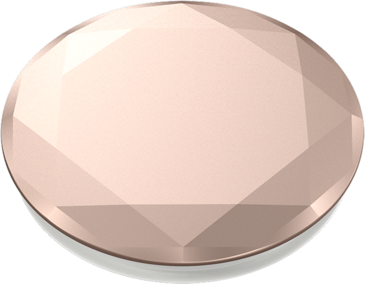 Popsockets - Popgrips Swappable Metallic Diamond Premium Device Stand And Grip -  Rose Gold