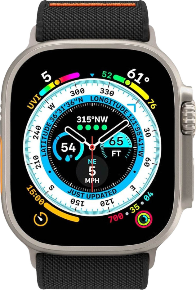 Spigen Lite Fit Ultra Strap Apple Watch 42/44/45/49mm Series 1-8/SE/Ultra - Black