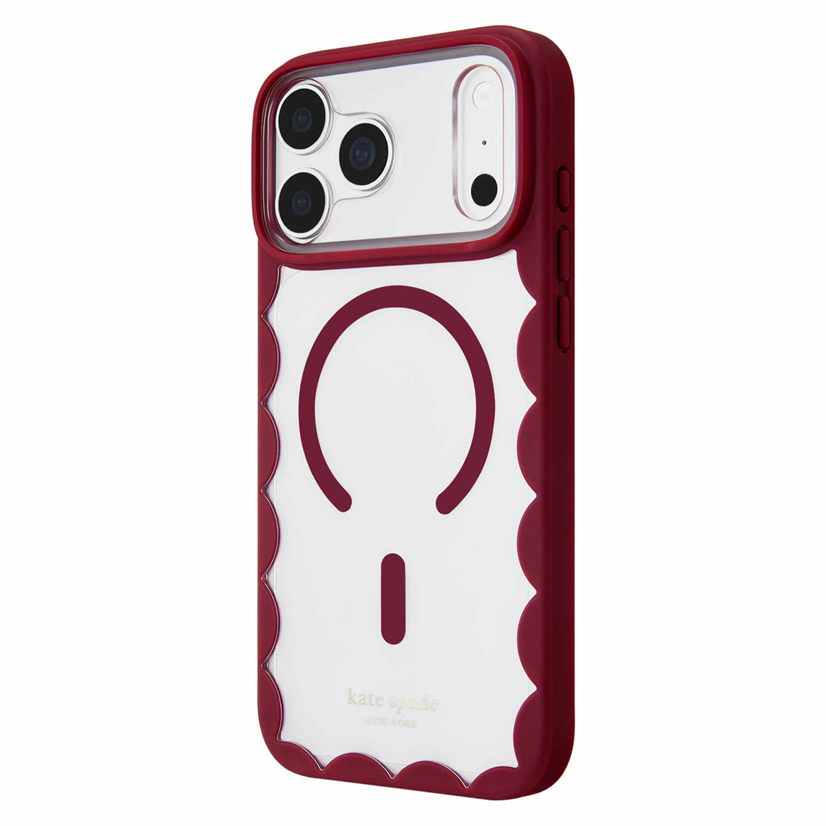 Kate Spade - Scallop MagSafe Case Cherry Glaze for iPhone 18 Pro Max/17 Pro Max