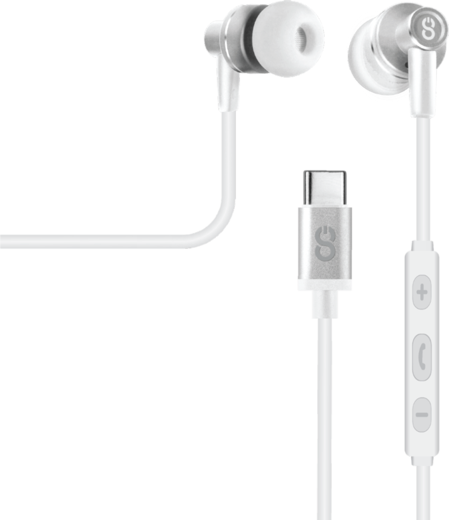 LOGiiX - Tunefreqs USB-C In Ear Headphones - Silver