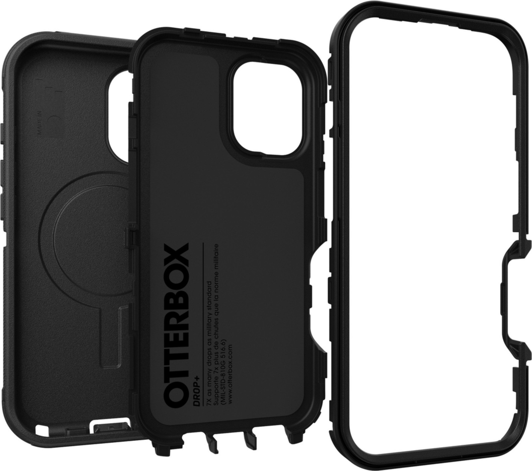 The OtterBox Defender Series Pro with MagSafe is the toughest case providing rugged protection against harsh drops. Equipped with MagSafe magnets and non-slip texturing.