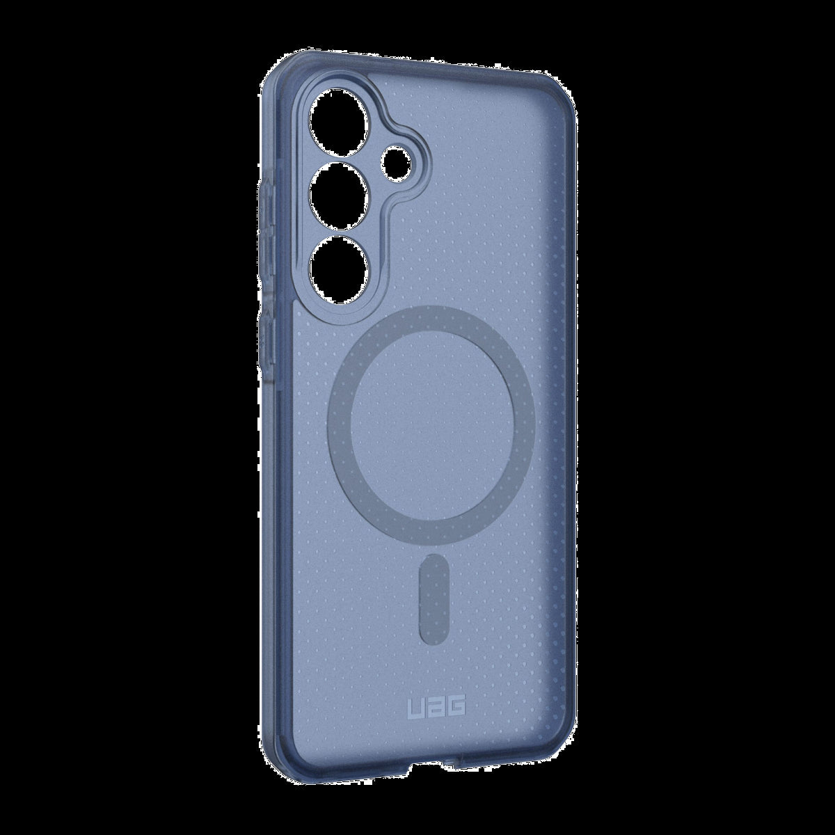Keep your device protected without sacrificing style with the UAG Dot case featuring soft-touch silicone, a micro perforated textured design and a built-in magnet for using with magnetic accessories.