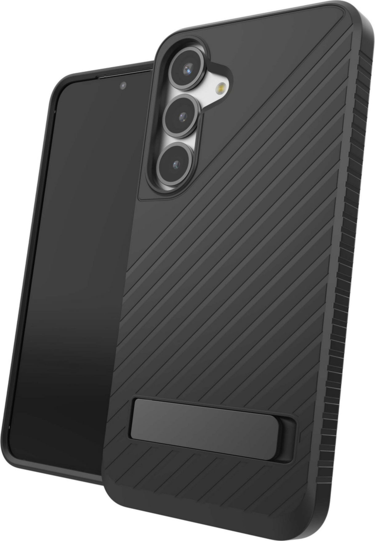 Strengthened with Graphene, ZAGG’s Denali series case with kickstand offers an impressive 16 ft of drop protection.