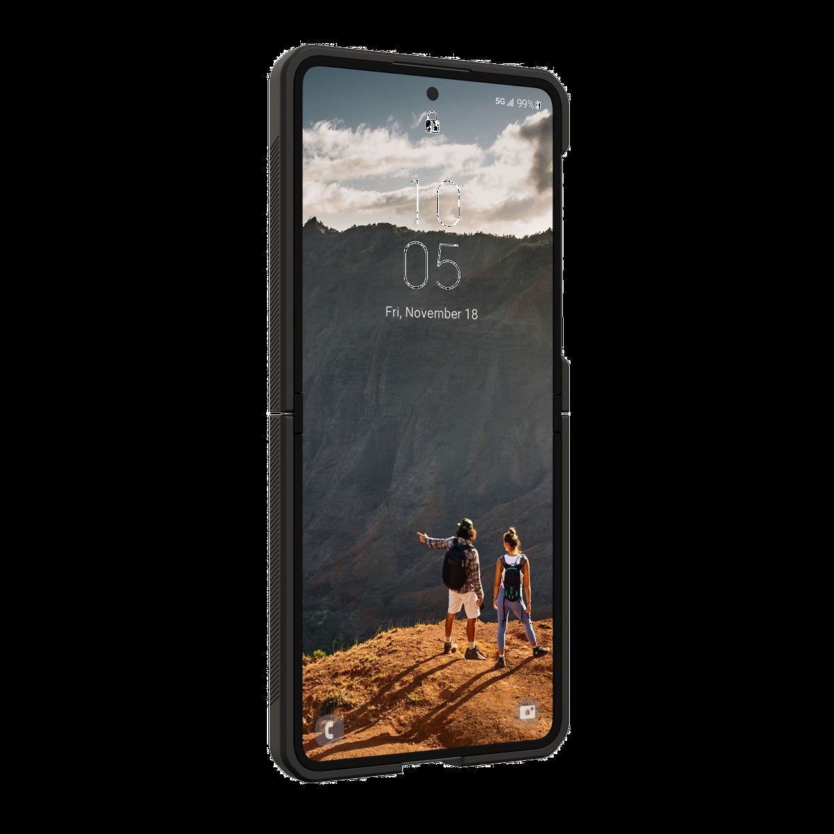 The UAG Mouve Case offers featherlight protection for fold and flip devices - featuring a transparent design, MagSafe/Qi2 compatibility, and military-grade drop test certified defense.