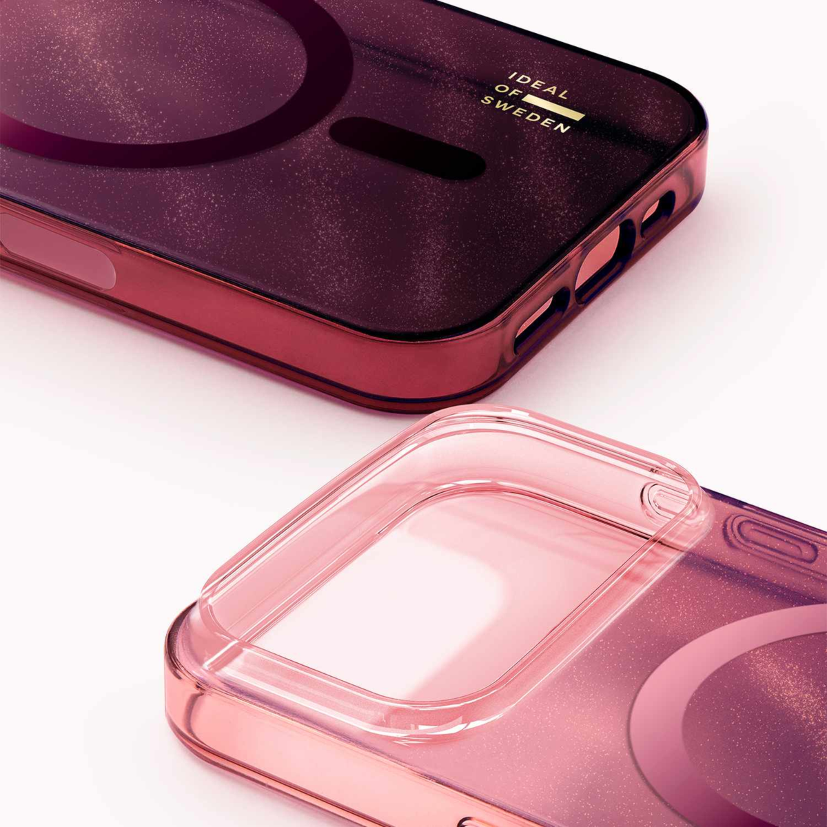 Ideal of Sweden - Coque MagSafe transparente « Cherry Crush » pour iPhone 18 Pro/17 Pro