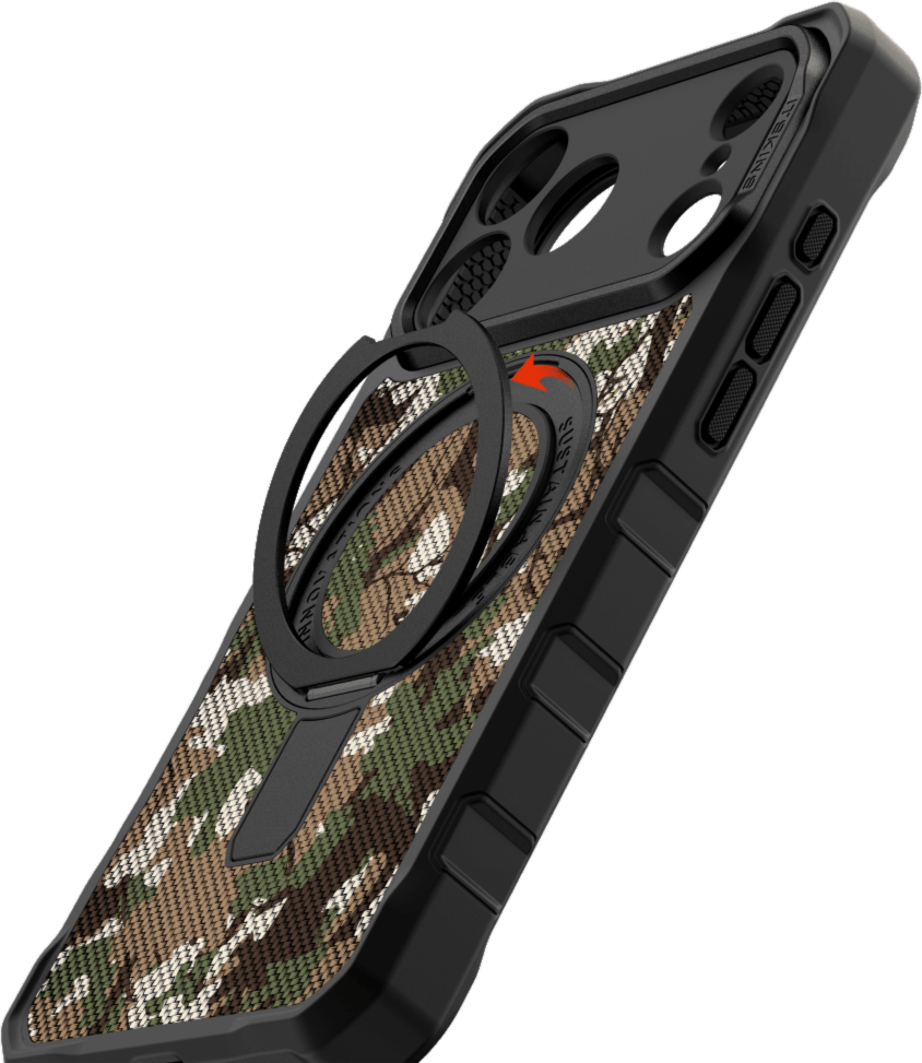 ITSKINS - Supreme_R Stand Nylon MagSafe Case for Apple iPhone 17 Pro Max - Camouflage Green
