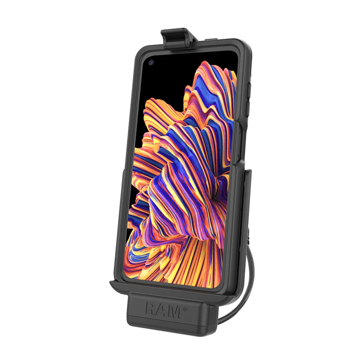 RAM Powered Dock for Samsung XCover Pro with OtterBox uniVERSE - for B-Size or C-Size clear