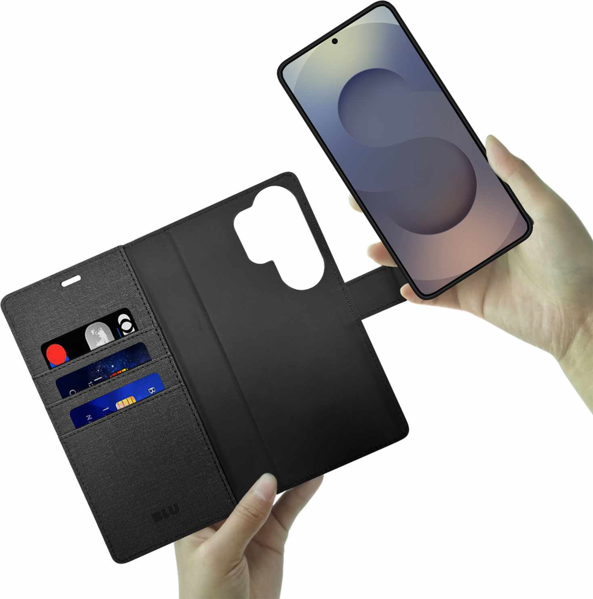 Blu Element BEF21S263 ÉtuiFolio 2-en-1 Noir pour Samsung Galaxy S26 Ultra