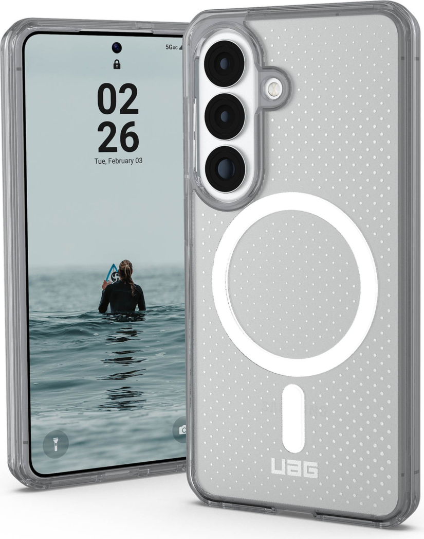 The UAG Dot case keeps devices protected without sacrificing style, featuring soft-touch silicone, a micro-perforated design, and a built-in magnet for magnetic accessories.
