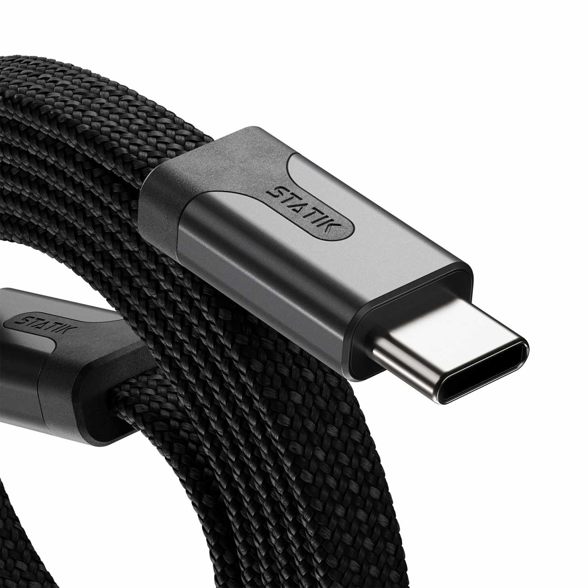 Statik - Câble MagStack Slim Pro de charge/synchronisation USB-C vers USB-C 6,6 pi Noir