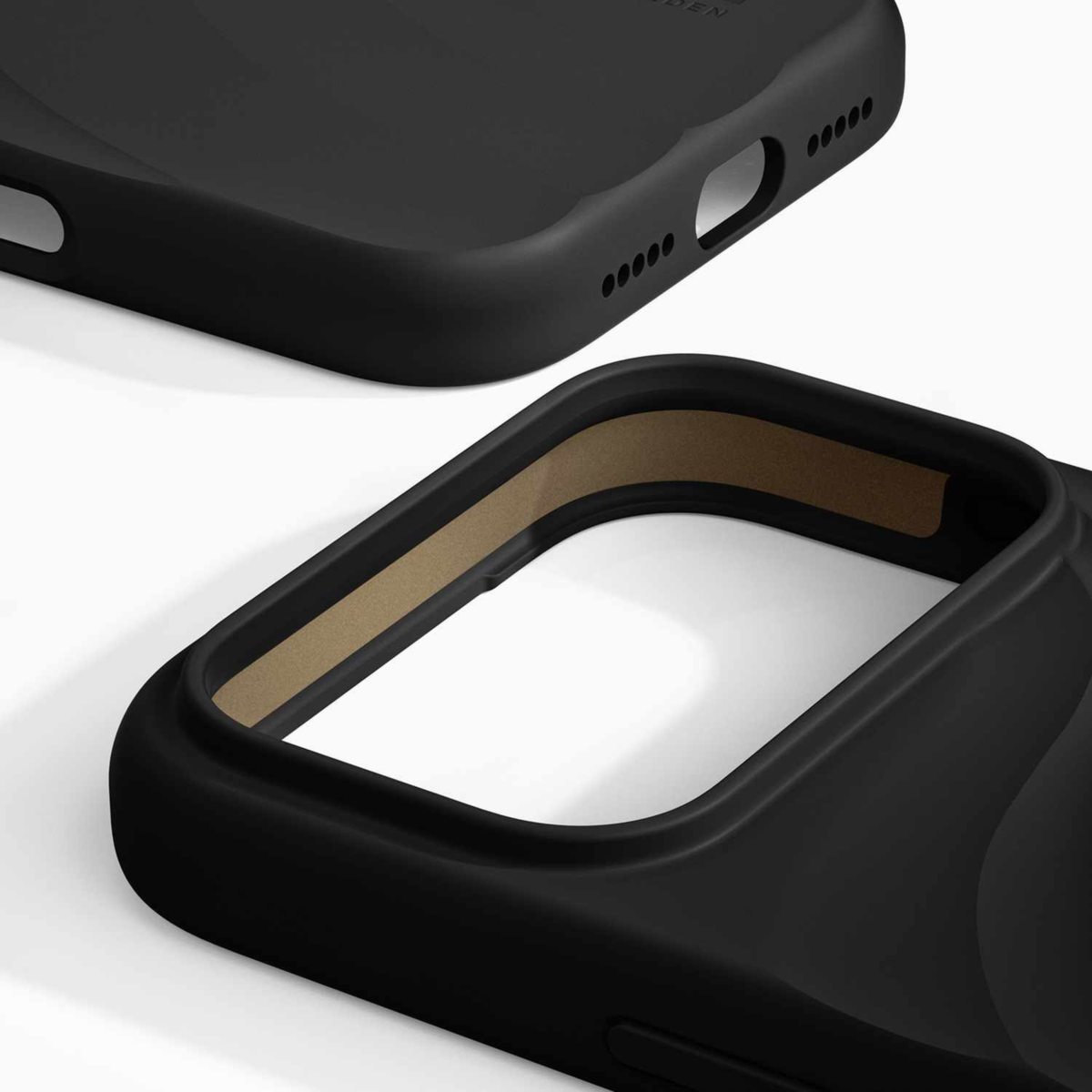 Ideal of Sweden - Coque Soft Swirl MagSafe, noir velours, pour iPhone 18 Pro/17 Pro