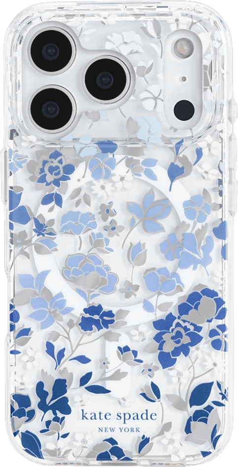 Kate Spade - Protective MagSafe Case for Apple iPhone 17 Pro - Flowerbed Blue