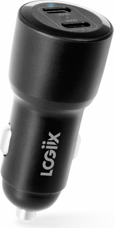 LOGiiX Power Lite 60W Duo Car Charger - Black