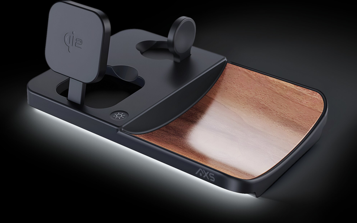 Qi2 certified
Wirelessly charges up to 3 devices at a time
Phone charging pad: up to 15W, Watch: up to 5W, Earbuds: up to 5W
Charging mood light
Wooden decorative tray for essentials
Compatible Case Types: All MagSafe-compatible cases on devices with wireless charging capability. The case thickness must not exceeed 3mm of thickness.