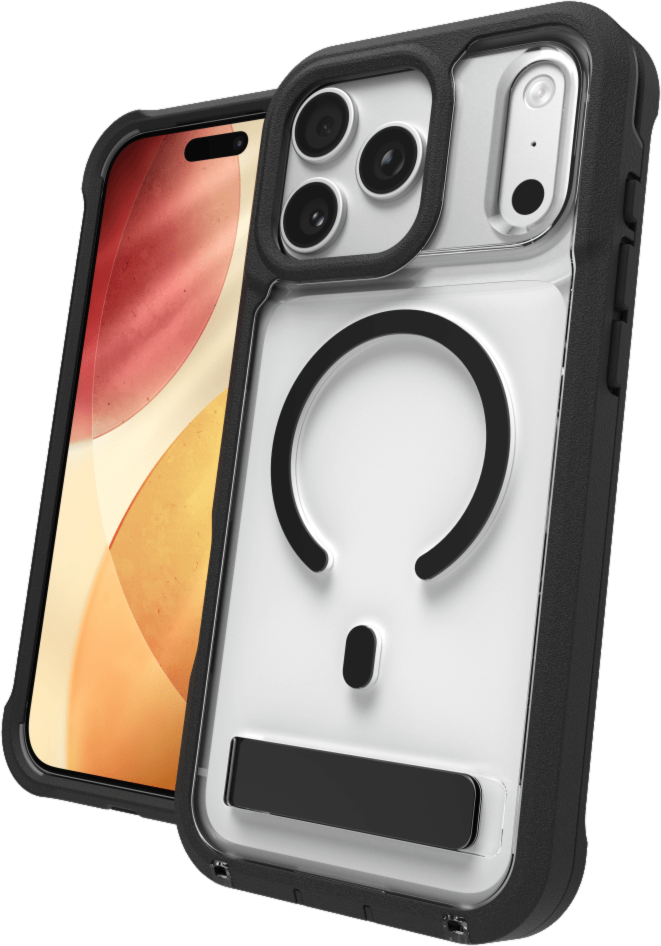 ZAGG - Rainier Snap Case with Kickstand for Apple iPhone 17 Pro Max - Black