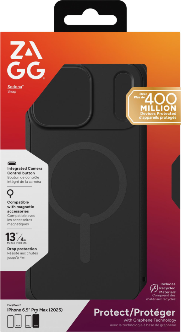 The ZAGG Sedona Snap combines elegant design with multi-layer protection, featuring 13ft drop defense, reinforced bumpers, and MagSafe compatibility in nature-inspired colors.