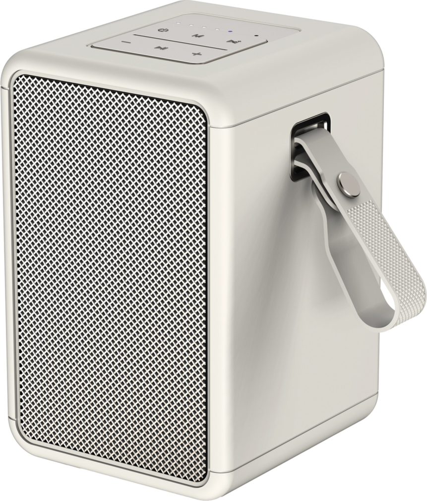mellow 15W Portable Retro Wireless Bluetooth Speaker - Cream