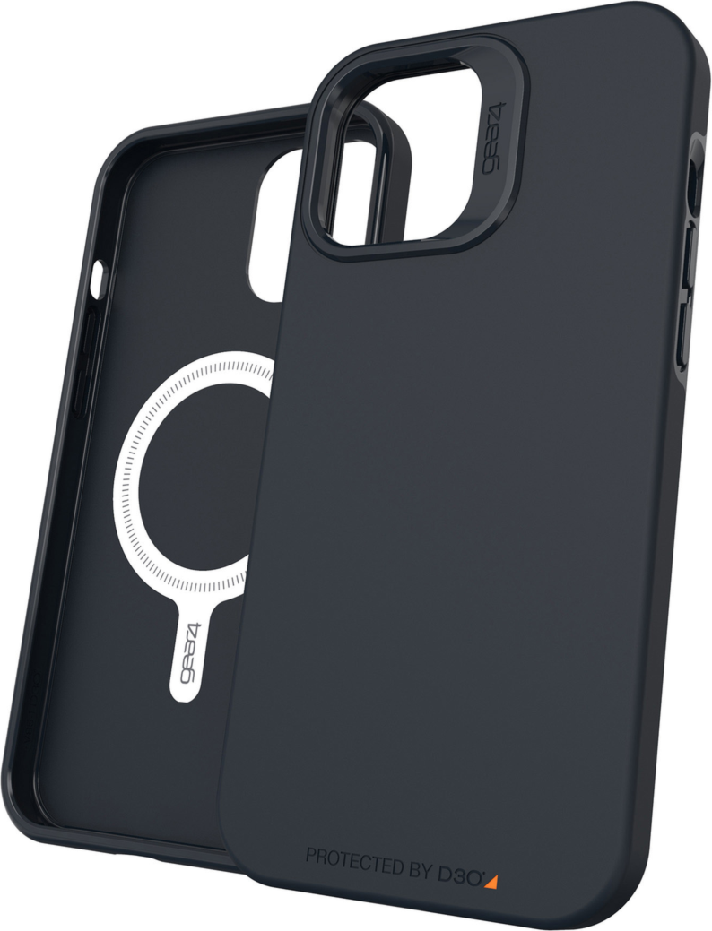 iPhone 12 Pro Max Gear4 D3O MagSafe Rio Snap Case - Black